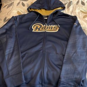 Men’s Nike therma fit zip up hoodie - St. Louis Rams